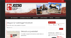 Desktop Screenshot of jozsogep.hu